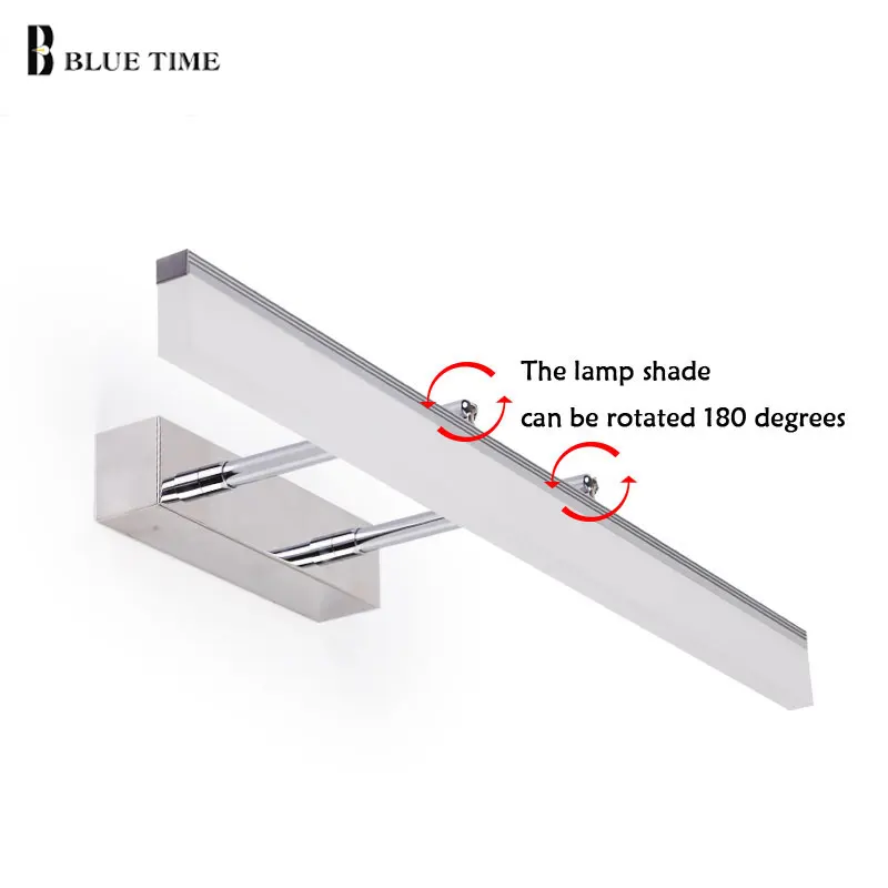Современный светодиодный настенный светильник золотистого и хромового цвета
