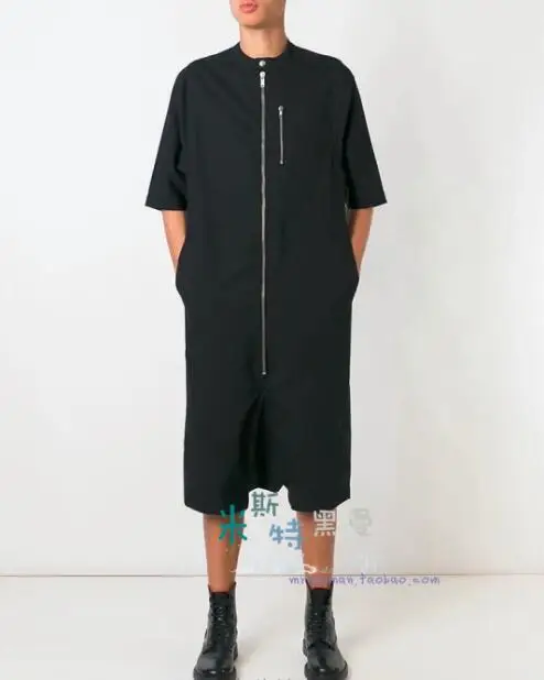 S-6XL!!The men Zipper low crotch shorts with summer and autumn black conjoined shorts sleeve jumpsuit.