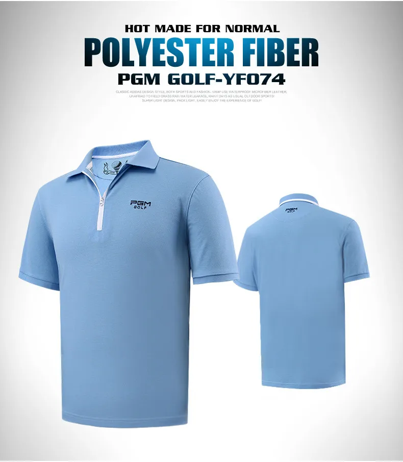 

2018 PGM Golf Men's T Shirt Summer Breathable Quick-drying Uv Resistance T shirt For Male Match The Same Paragraph Size M-XXL