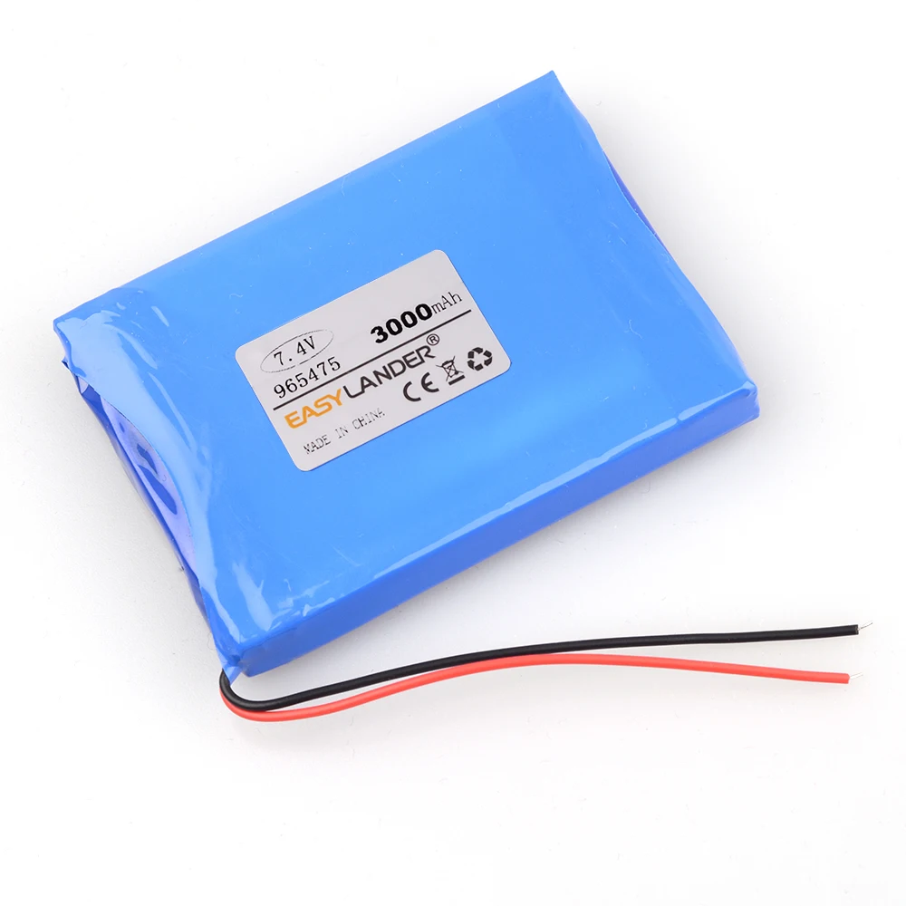 965475 7 4 V 3000mAh литий полимерный аккумулятор с защитной доской для спутникового finder