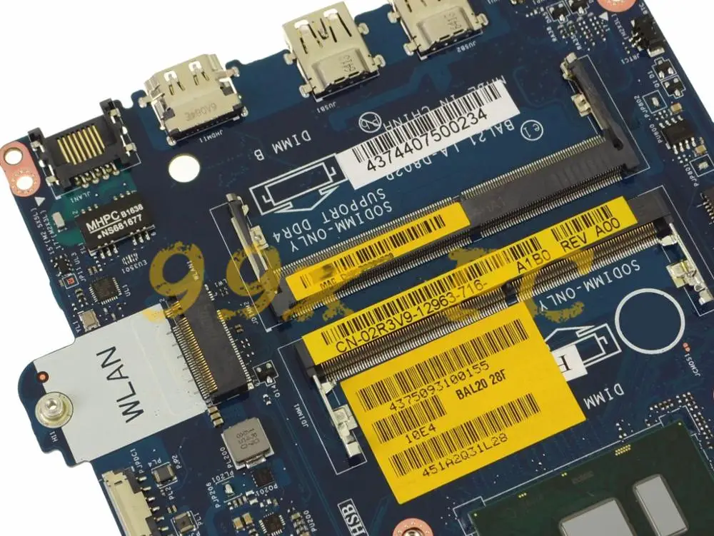 LAOKE для DELL Inspiron 15 5567 17 5767 Материнская плата ноутбука W/I3-6006U Процессор CN-02R3V9 02R3V9 2R3V9