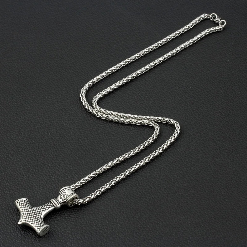 Прямая поставка 1 шт. старинная бронзовая/Ретро Серебряная Молот Тора Мьёльнир