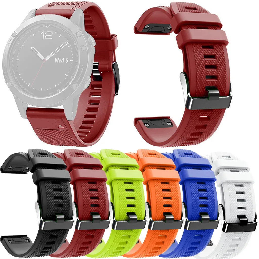 Силиконовый ремешок для наручных часов Garmin Fenix 5/5 Plus модные спортивные мужские и