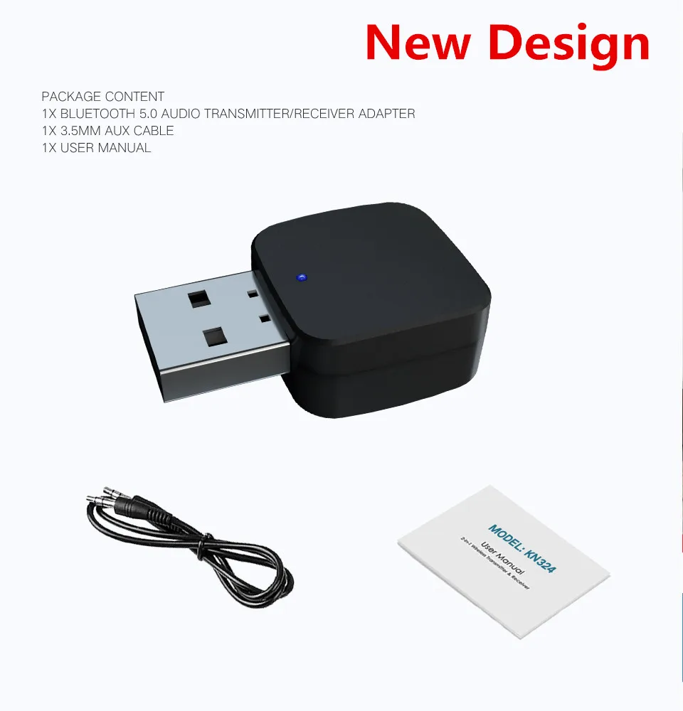 KEBIDU беспроводной Bluetooth передатчик приемник 3,5 мм стерео аудио USB музыкальный адаптер мини USB Bluetooth 5,0 адаптер для ноутбука ПК