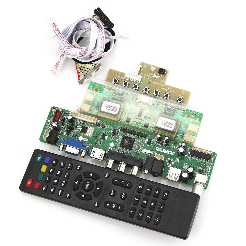 T.VST59.03 (не V56) плата драйвера ЖК/светодиодного контроллера (TV + HDMI VGA CVBS USB) для
