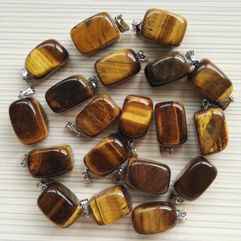 Оптовая продажа 36 шт./лот подвески из натурального камня смешанные модные в виде