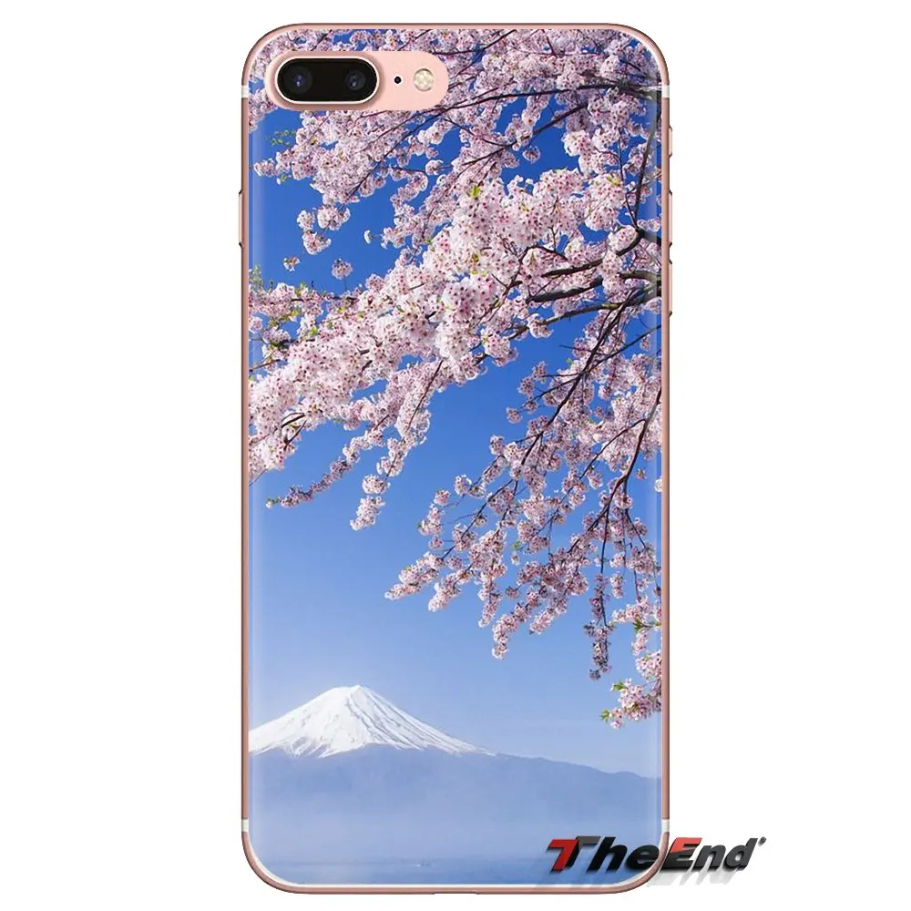 Розовый Mt. Fuji Fujisan в любви Япония силиконовый чехол для телефона Huawei Mate Honor 4C 5C 5X 6X 7