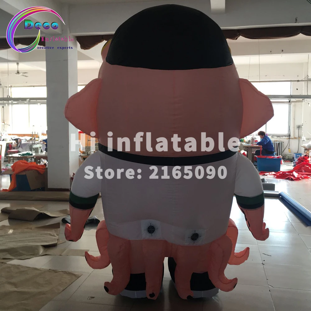 2 м надувной костюм талисман который съедает людей для футбольных и