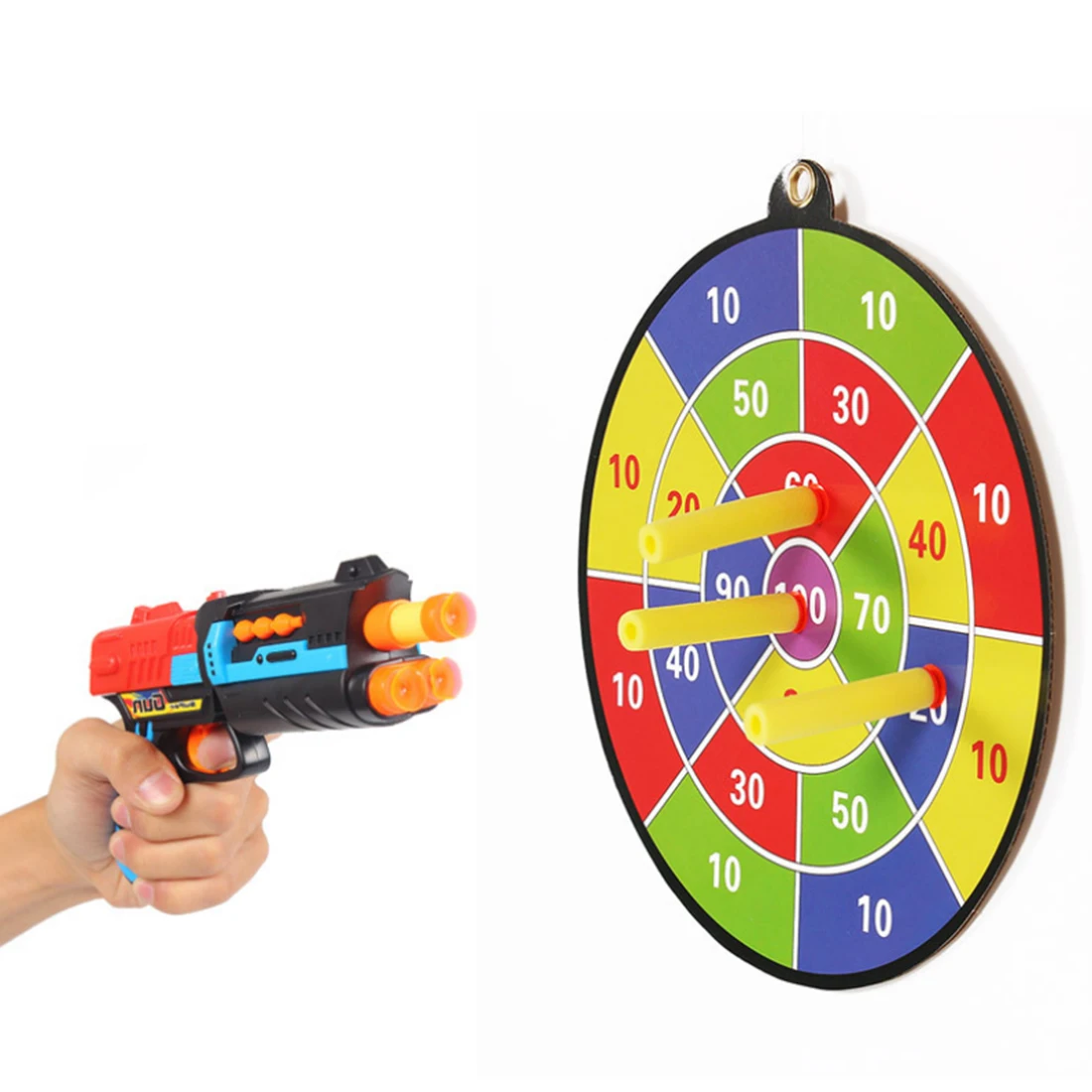 3Pcs Standard Version Soft Bullet Dart Board Target Can Target Bag Kit for Nerf Shooting Tactical Target Paintball Accessories
