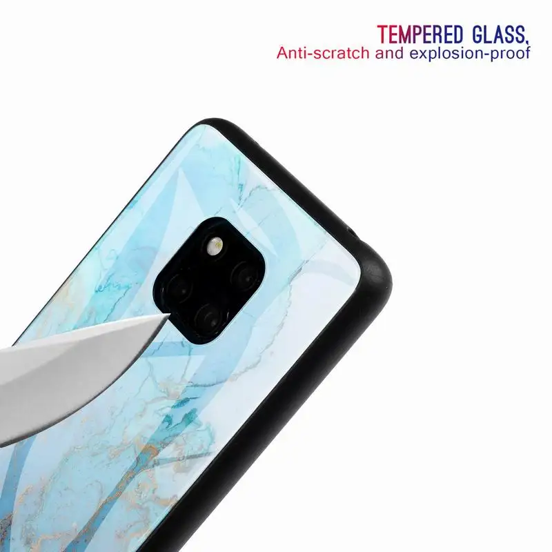Чехол из закаленного стекла для Huawei Mate 20 Lite Pro Nova 3 3i 4 Y9 2019 Enjoy 9 Plus мраморный