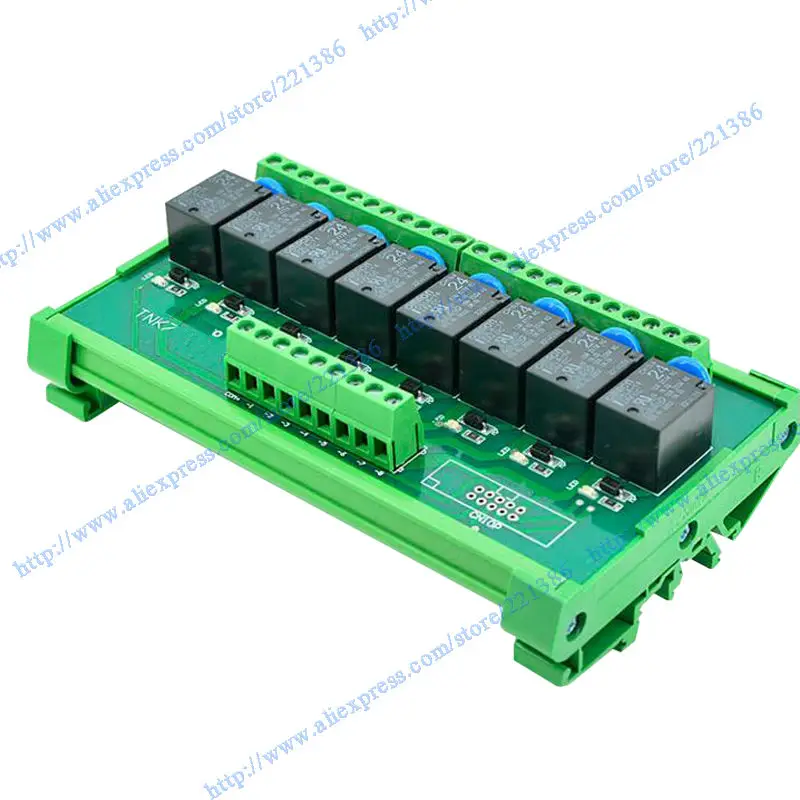 Модуль управления реле Omron 8 каналов 24 В 10 А модуль интерфейса DIN-рейки OMRON катушка