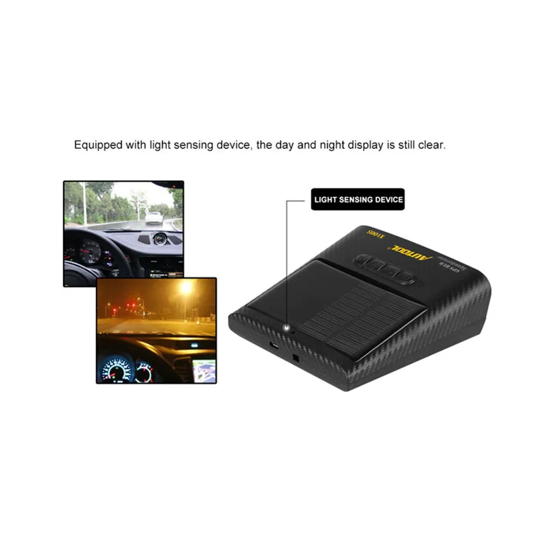 Универсальный автомобильный HUD Дисплей Автомобильный спидометр OBD2 MPH/KM/h умный