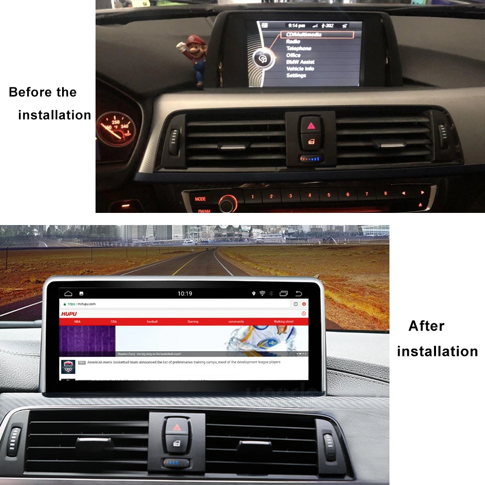 Ugode Android 7 1 автомобильный Аудио Видео Стерео ПК GPS Navi система 10 25 дюймов для BMW F30 F31