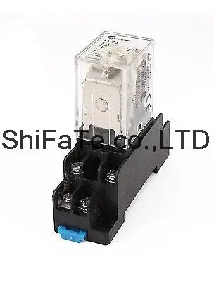35 мм din рейка DPDT 8 контактов электромагнитное реле AC 24V Катушка w розетка|relay