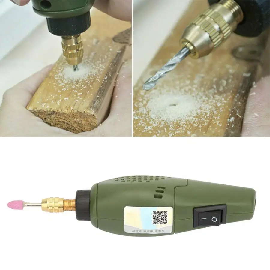 Концевая фреза 12 В Мини DIY электрический шлифовальный станок набор вращающийся инструмент для фрезерный гравер с различными аксессуарами фреза
