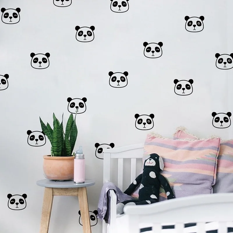 

18 PCS Cute Panda Wall Sticker Car Sticker Stationery Stickers for Kids Scrapbooking Laptop sticker Room Decals