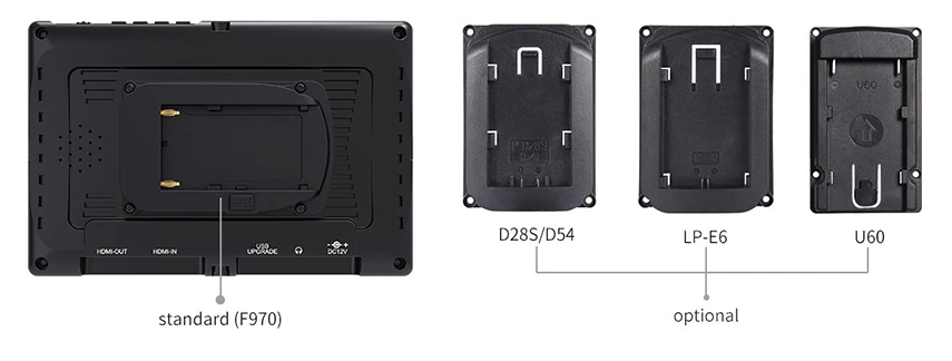 Feelworld T7 7 дюймов ips 1920x1200 HDMI на камеру полевой монитор Поддержка 4K вход выход видео монитор+ NP750 батарея+ зарядное устройство