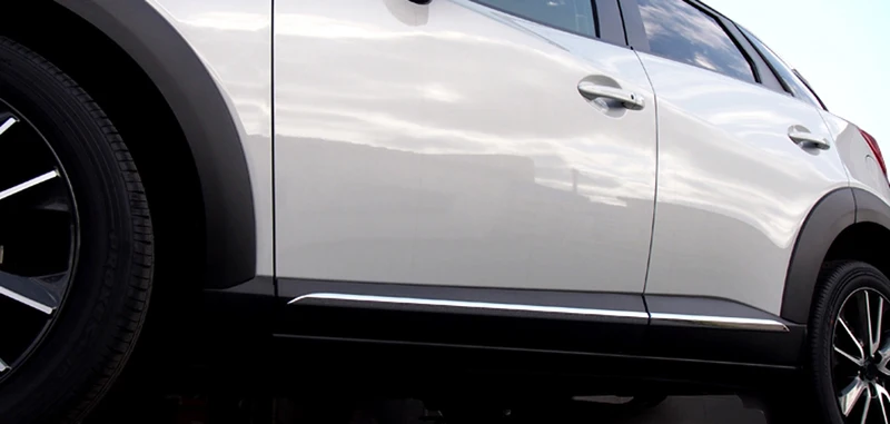 Хромированные ABS наружные нижние дверные молдинги 4 шт. для Mazda CX-3 CX3
