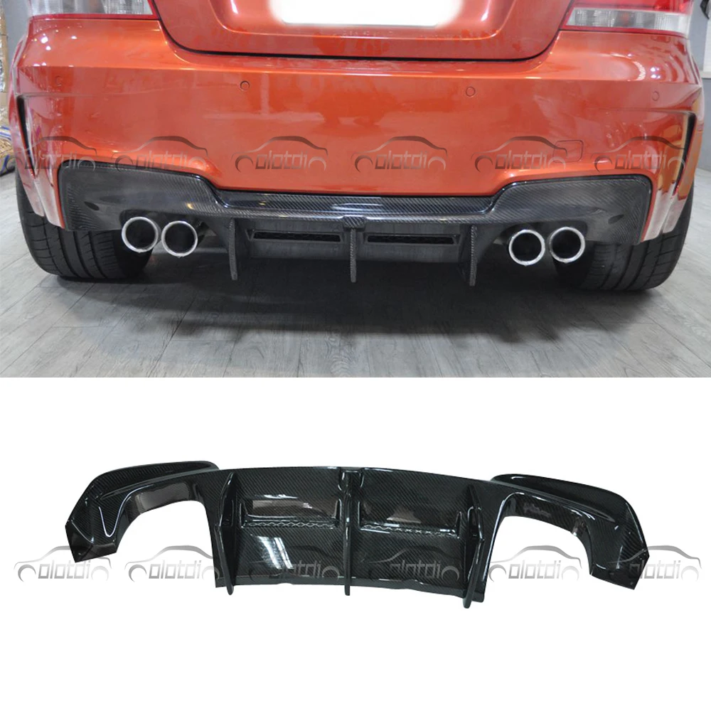OLOTDI углеродное волокно задний диффузор бампер губа Spolier для BMW E82 1 м только