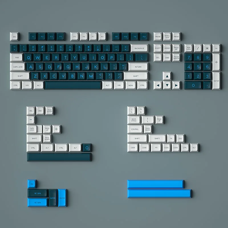 MAXKEY бело зеленые 134 клавиш с профилем SA набор для проводной USB механической
