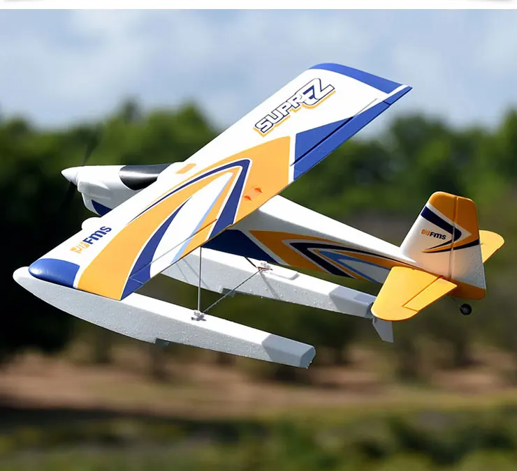 FMS 1220 мм Wingspan Super EZ V2 тренажер EPO самолет с поплавками RTF 2 4 ГГц радиоуправляемая