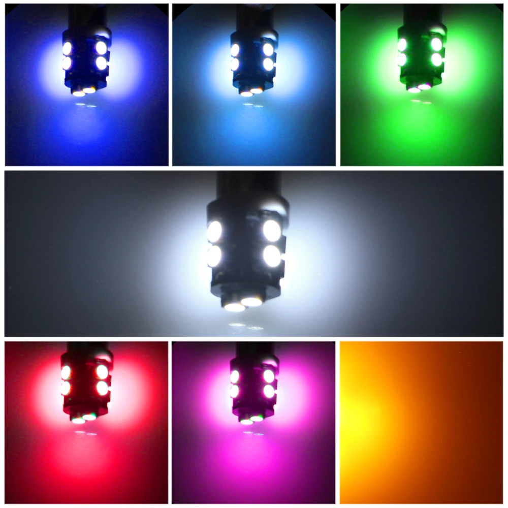 KEIN 10 шт. BA9S T4W светодиодный автомобиль 10SMD внутренняя парковочная карта для чтения