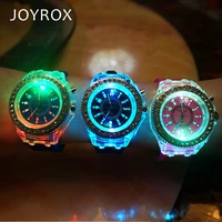 joyrox glowing led luminous lights electronic watches women hot quartz wirstwatch casual girls student clock relogio feminine