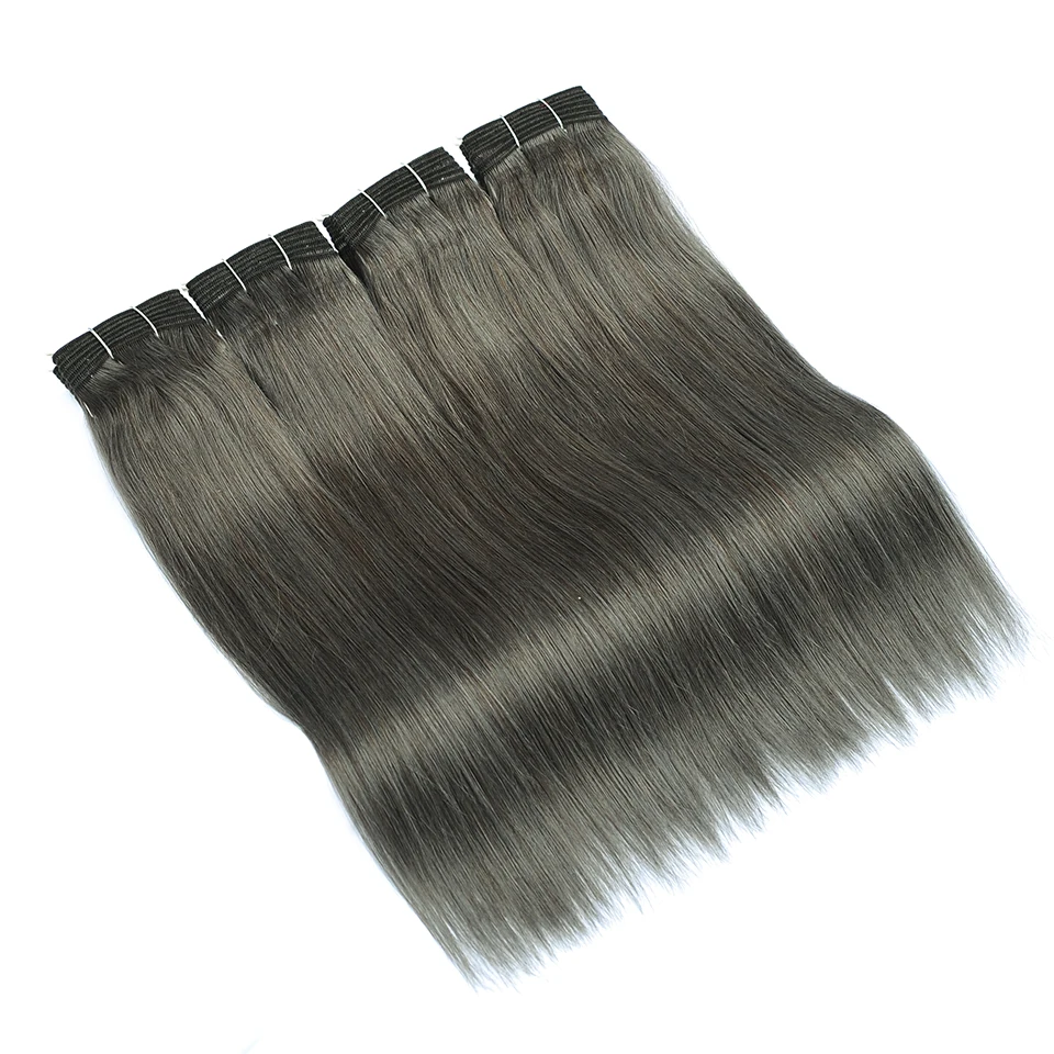 Блестящие серые пряди волос со звездами человеческие волосы бразильские льняные