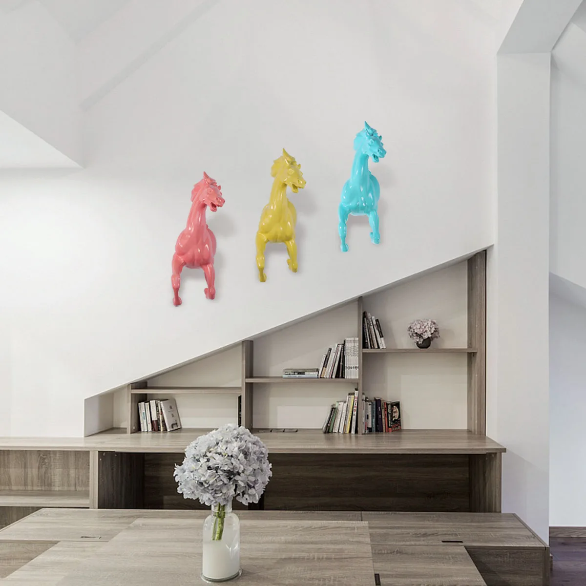 Tooarts смола для бега лошади настенный Декор крюк декоративный подарок деревенская