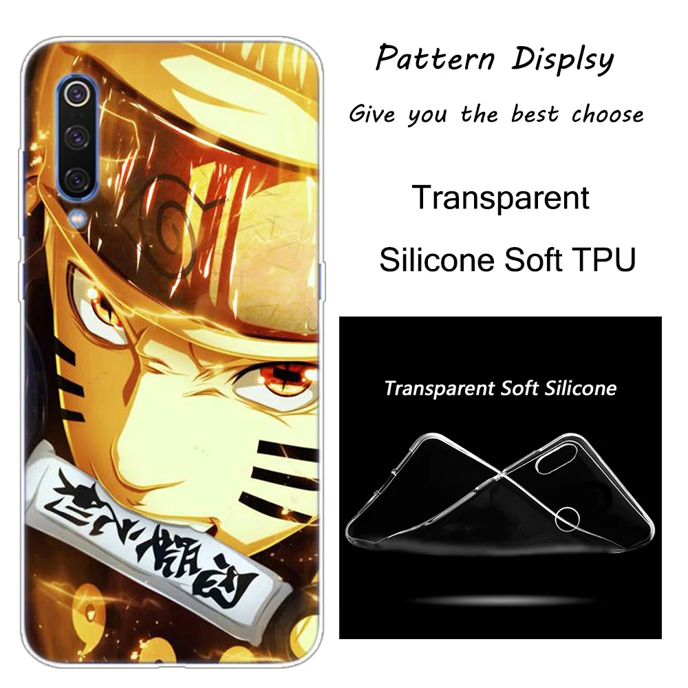 ; аниме «Наруто силиконовый чехол для Xiaomi Pocophone F1 9T 9 9SE 8 A2 Lite A1 A2 Mix3 Redmi K20 7A Note 4 4X5 6 7 Pro S2 крышка