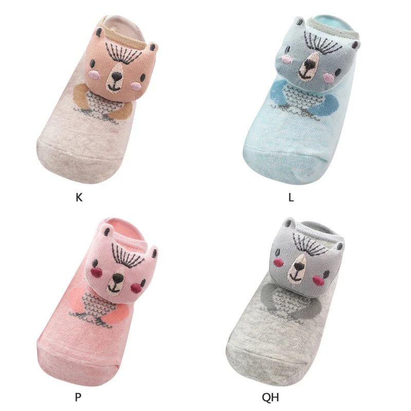 Носки для маленьких девочек осенние хлопковые носки с рисунками животных