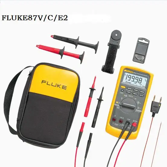 F87V E2 KIT Fluke 87 в промышленный мультиметр F87V/C неразрывно безопасный мультиметр True RMS тестер проводимости F87V/C/E2 - Цвет: F87V E2 KIT