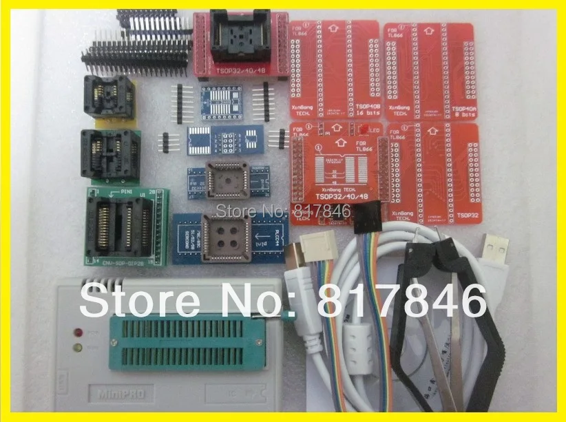 Программатор V10.37 TL866II PLus Universal USB Bios ICSP FLASH EEPROM MCU 1 8 в nand flash 24 93 25 лучше чем адаптер