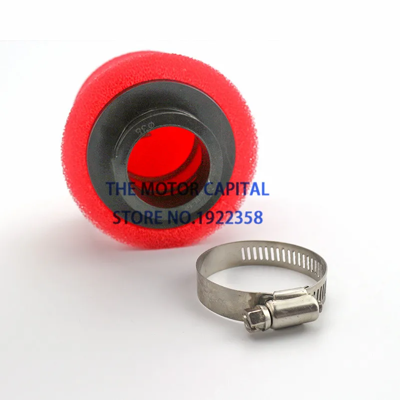 

Sponge Air Filter For Racing Motorcycle Scooter Bike Dirt Pit Filter ATV For 35mm 38mm 42mm 45mm 48mm Red