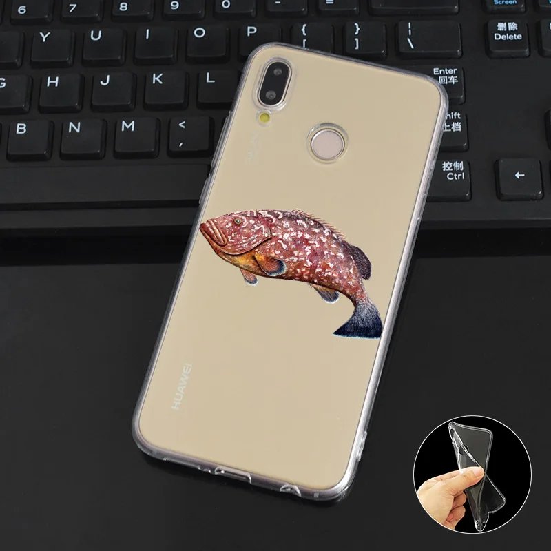 DREAMFOX K294 рыбы мягкие ТПУ силиконовый чехол для huawei Honor 6A 6C 7X9 10 P20 Lite Pro P Smart |