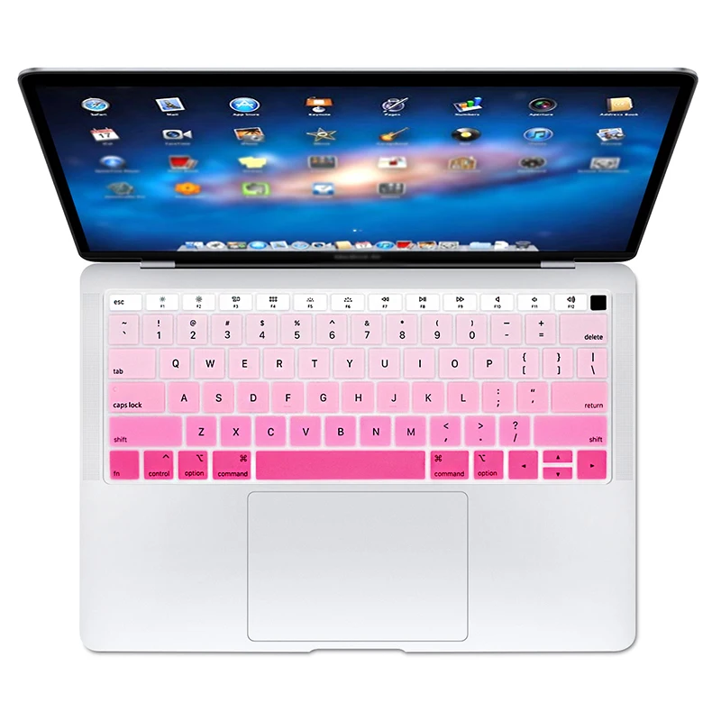 Силиконовый защитный чехол для клавиатуры US Version совместим с MacBook Air 2018 13 3 дюйма