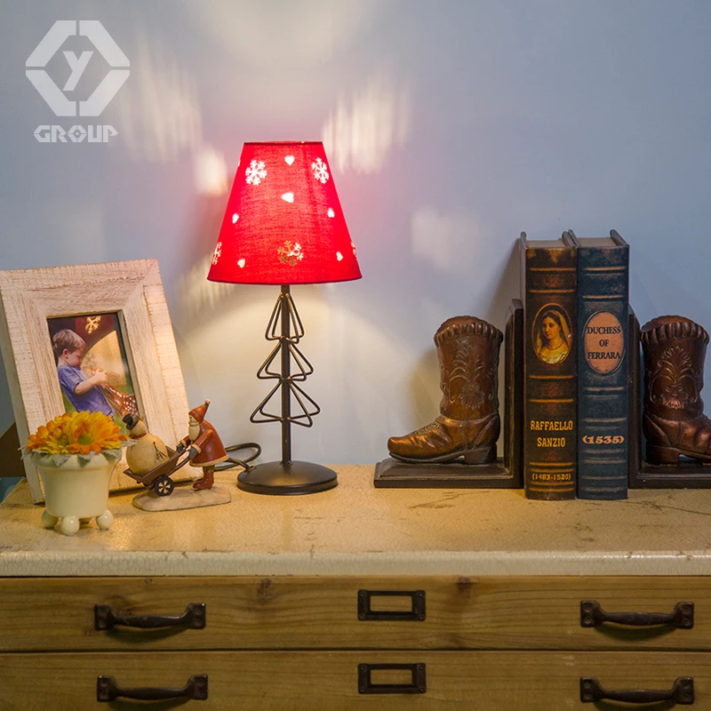 OYGROUP Night Table Lamp Art Iron Modern Desk Romantic Reading Office Light For Study#OY16T19R|table lamp|desk reading lightlight for table |