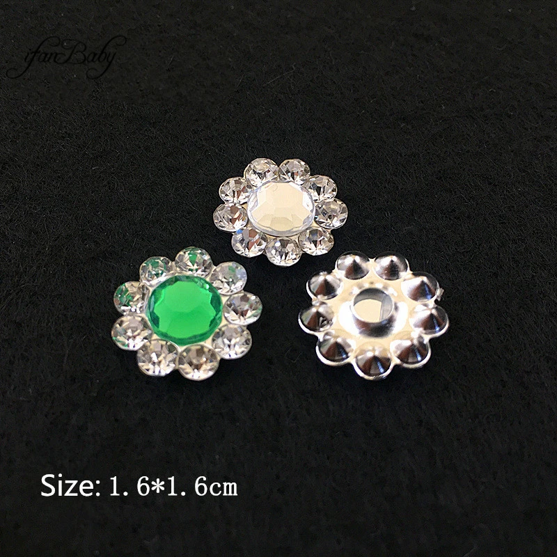 

Alloy rhinestone button flat back diy accessories