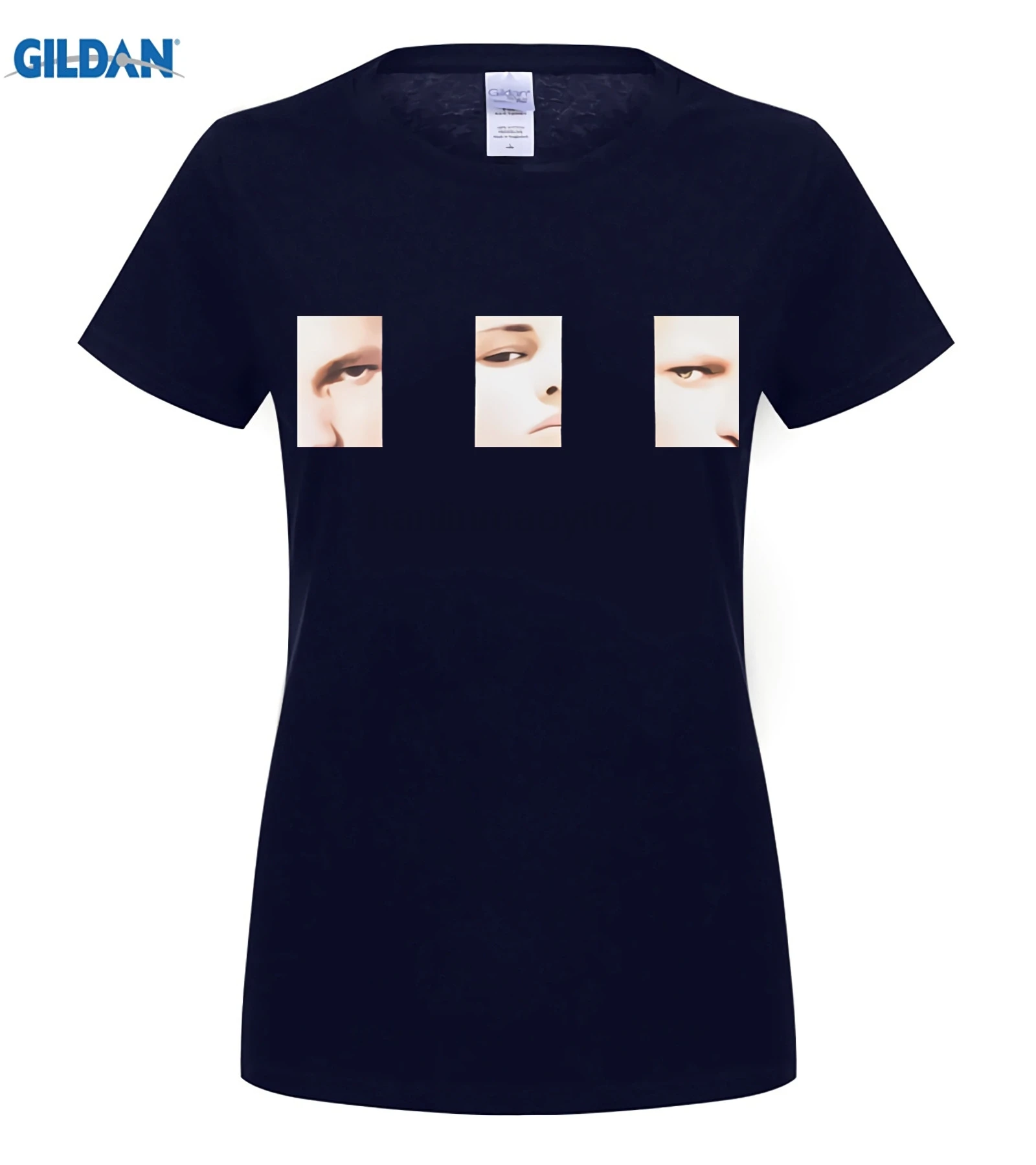 GILDAN INFLATION Eyes print short sleeve t-shirt mens fashion t-shirts funny top tees streetwear | Мужская одежда
