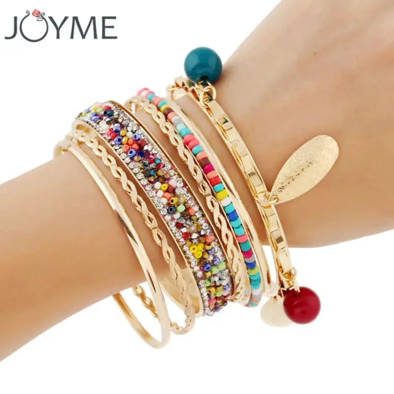 Бренд Joyme богемное пляжное платье Стиль многослойный браслет из сплава Цвет