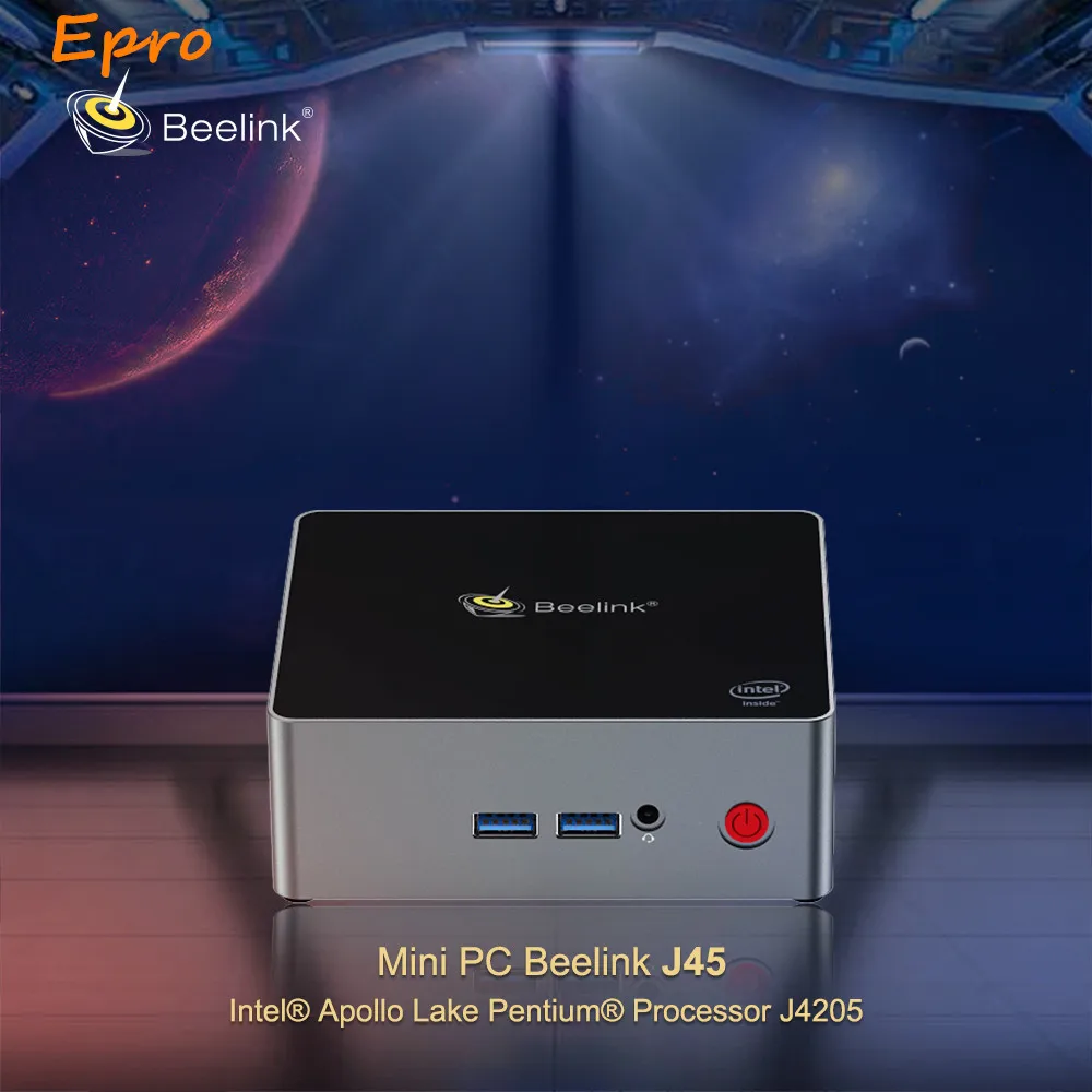 Beelink J45 Мини ПК J4205 в HD Graphics 505 8 Гб 128 ГБ/256 ГБ Win 10 TV Box медиаплеер BT4.0 Box|ТВ-приставки и