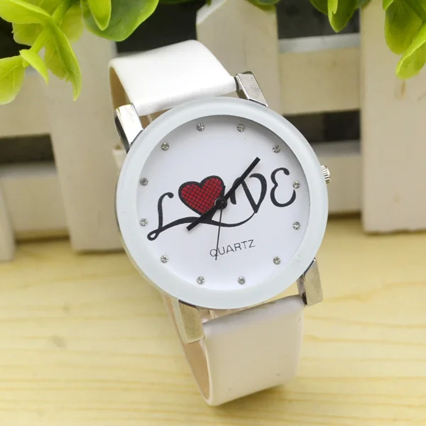 Casual male watch cute couple Love Korean female table fashion belt trend watches | Наручные часы