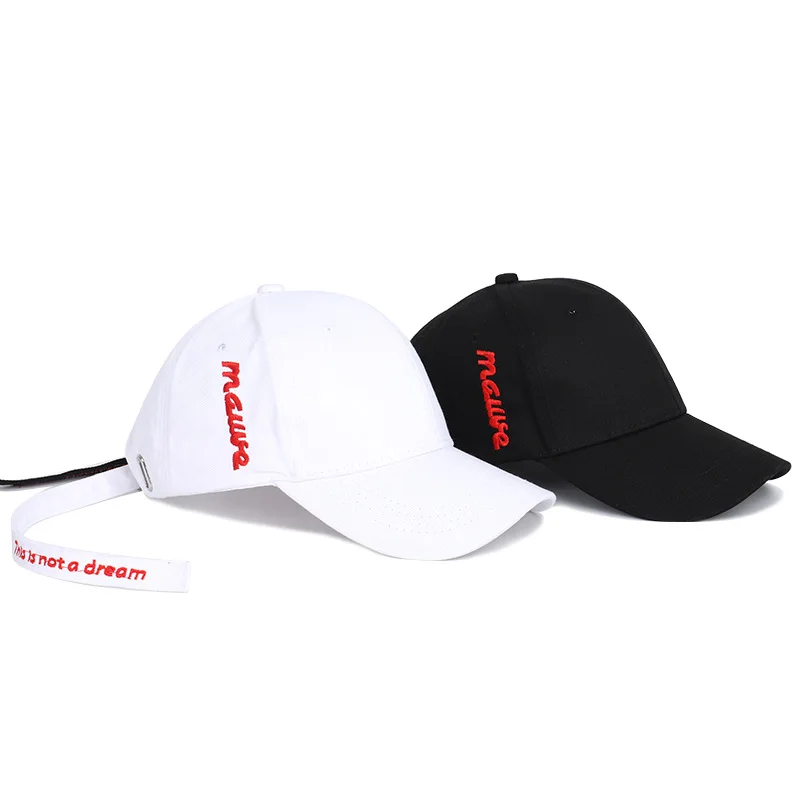 New Summer High Quality Harajuku Ribbon Fashion Cap Korean Style Letter Caps Casual Snapback Hat Trucker For Men and Women | Аксессуары