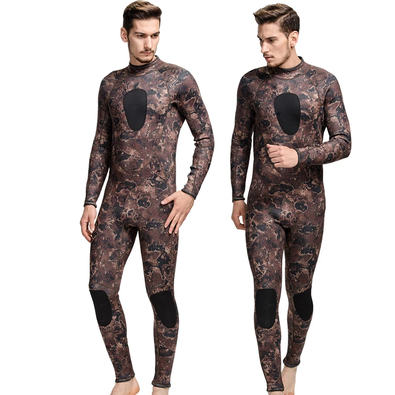 

SBART 3mm Neoprene Men Camouflage Full Body Wetsuit Spearfishing Fishing Swimwear Scuba Diving Suit Jumpsuit Snorkeling Wetsuit