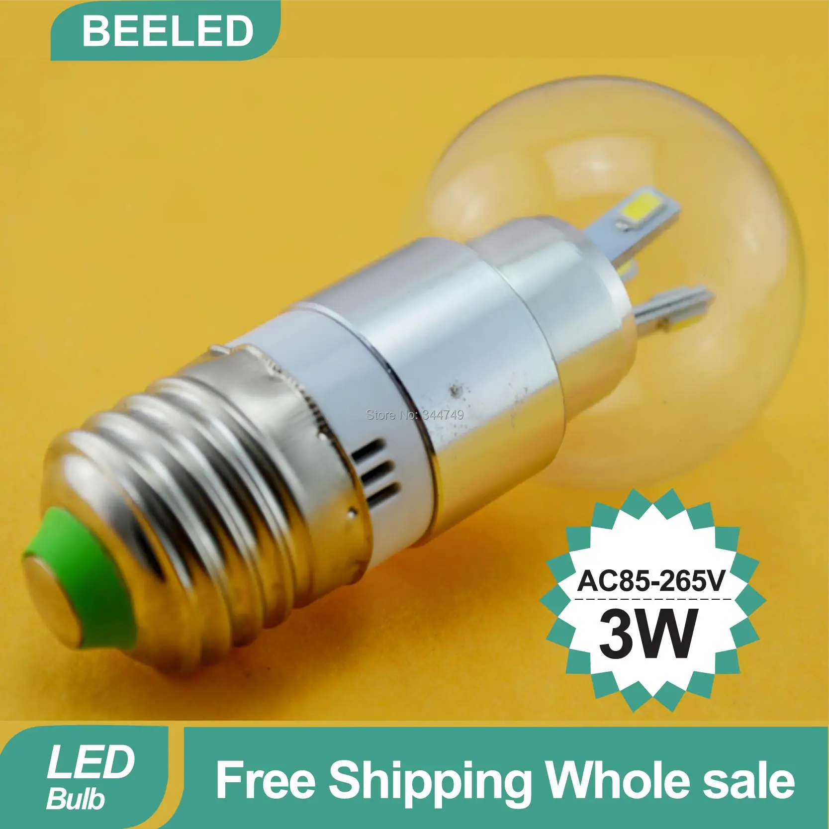 2PCS/lot E27 led bulb lamp 220v 3W bubble ball free shipping GU10 B22 e14 light home lighting china post | Лампы и освещение