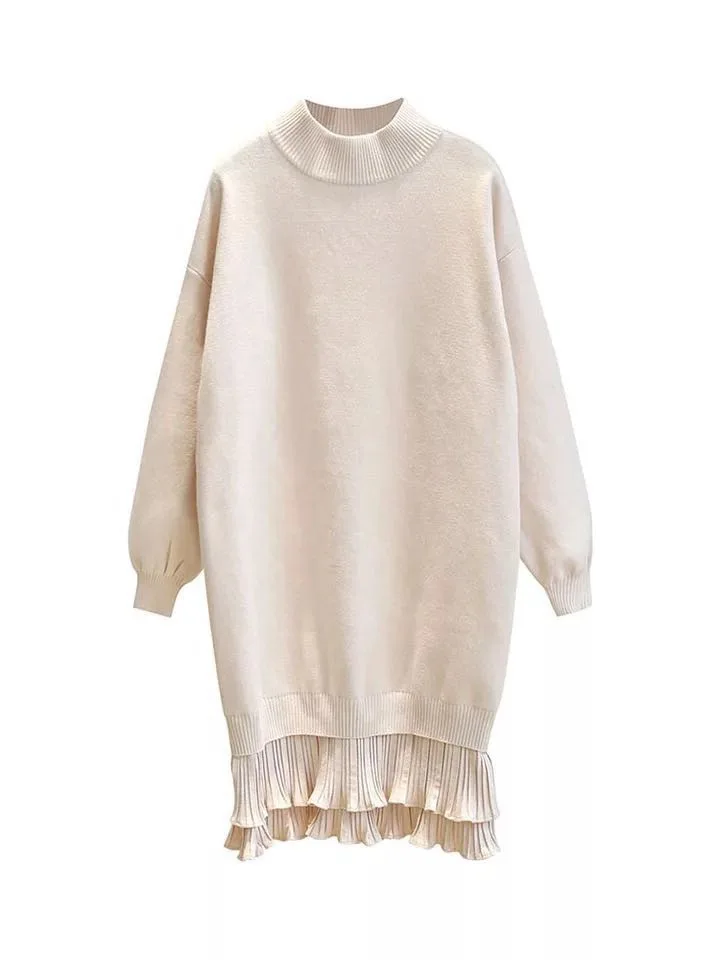 Зимнее длинное платье-свитер женское праздвечерние платье с длинным рукавом