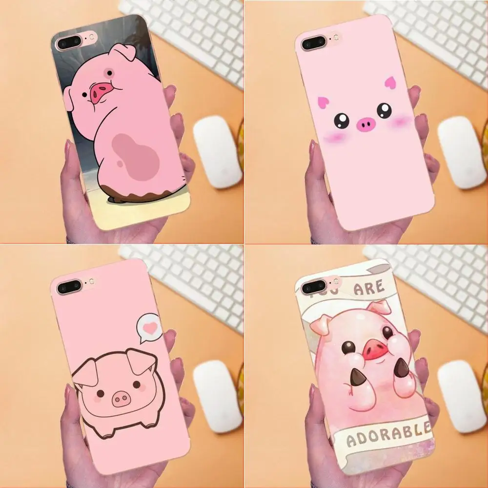 Чехол накладка из ТПУ с забавной Свинкой для Huawei P7 Honor 4C 5A 5C 5X 6 6C 6A 6X 7 7X 8 9 V8 V10 Y3II Y5II