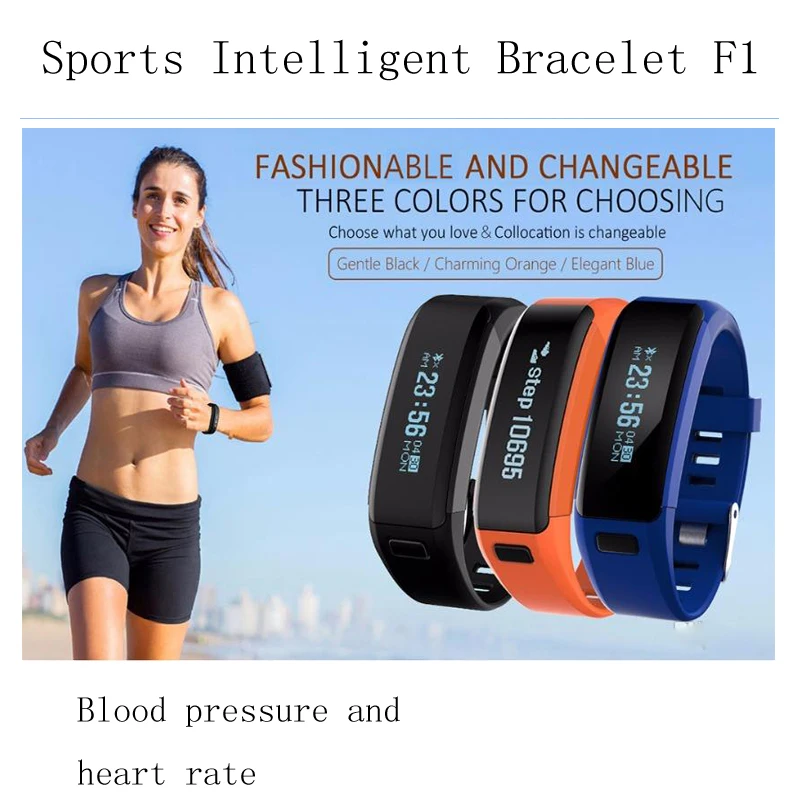 Новый Лидер продаж! F1 SmartBand Водонепроницаемый силиконовой лентой Спортивные