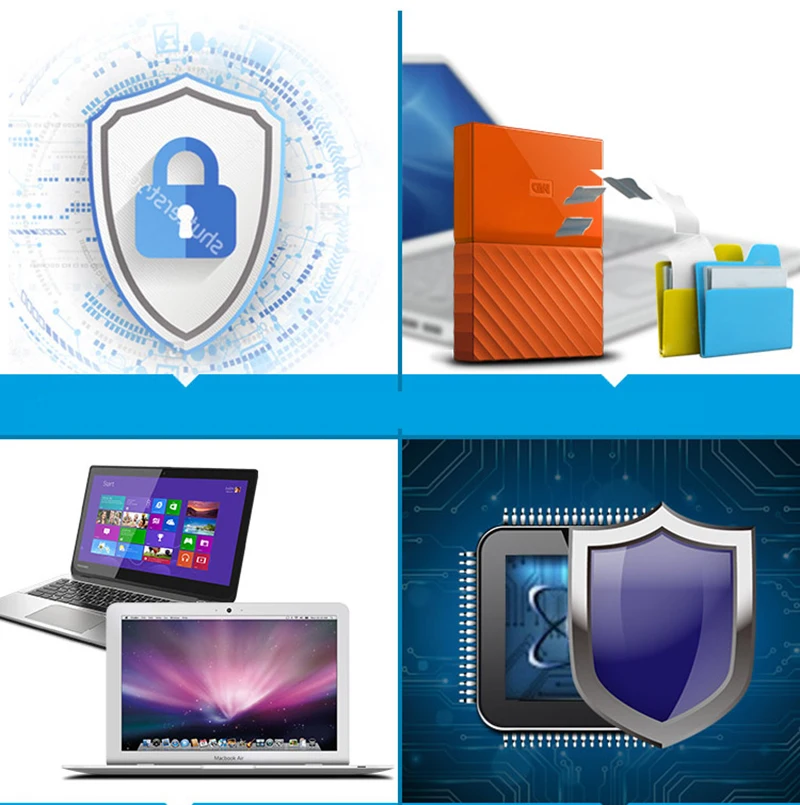 WD My Passport внешний жесткий диск USB 3 0 4 ТБ 4T портативное шифрование жесткого диска