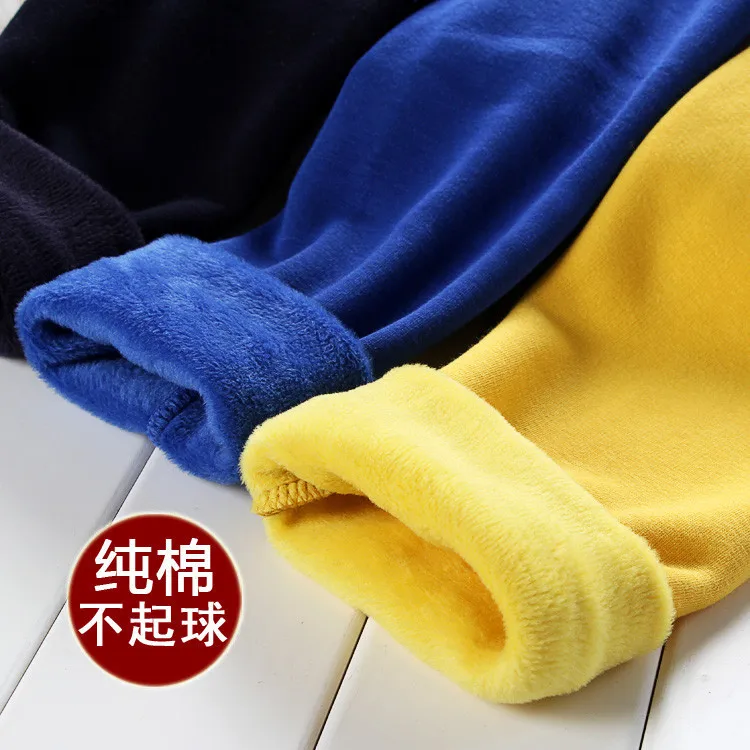 Новые детские зимние леггинсы из толстого бархата не для внешней торговли